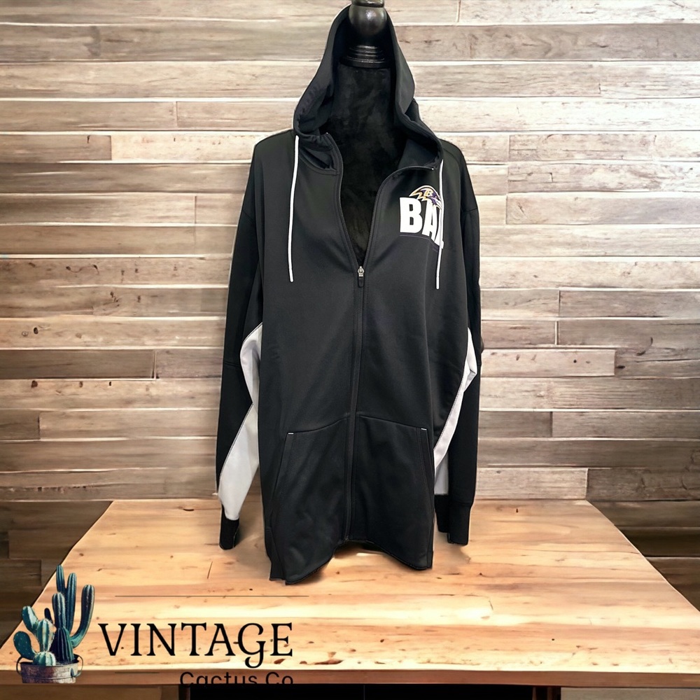 NWT! Mens Nike Baltimore Ravens Full ZIP Hooded Sweatshirt/Jacket